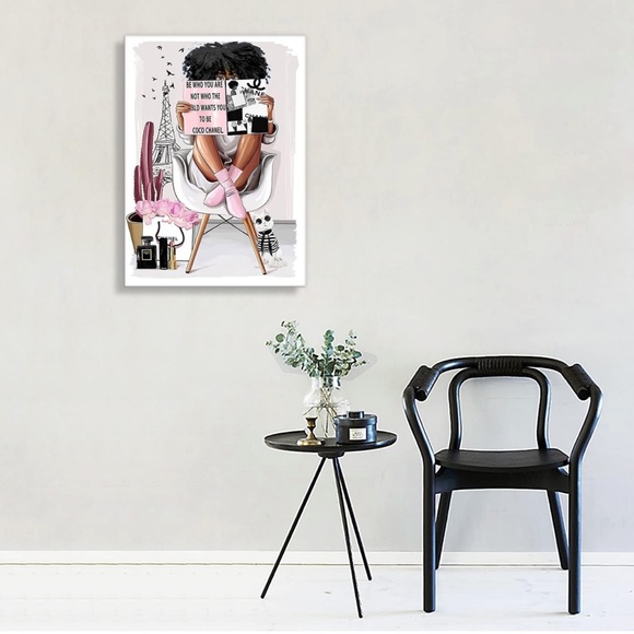 “Be Who You Are, Not Who the World Wants You To Be - Coco Chanel” Canvas WallArt - Picture 2 of 3